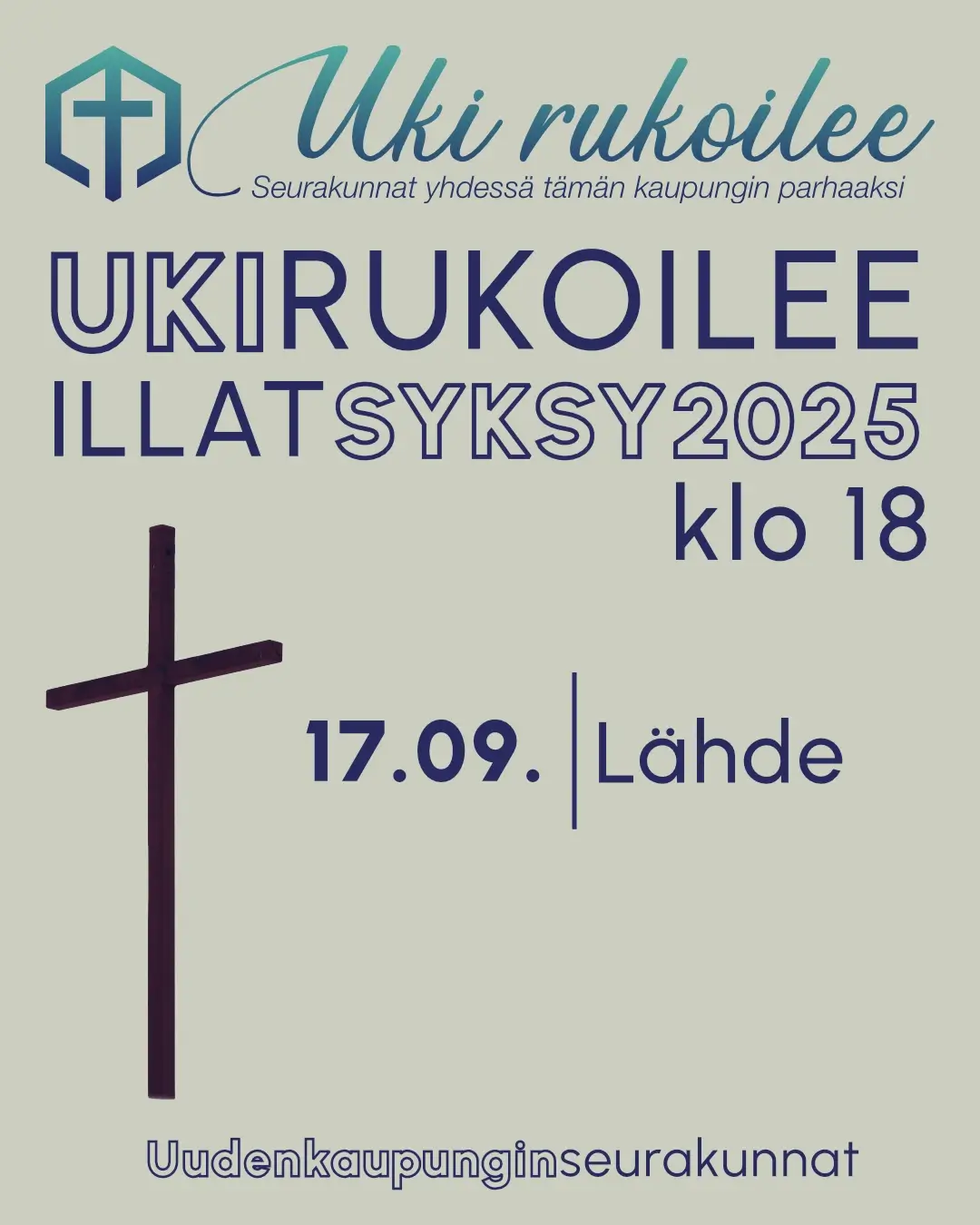 Uki rukoilee ilta Lähteellä syksy 2025